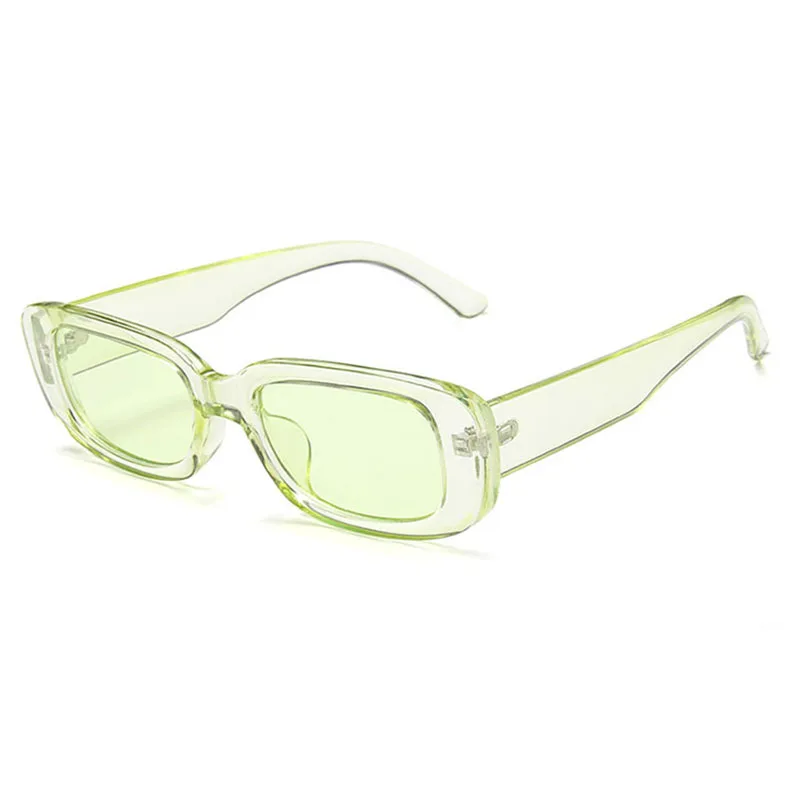 Солнечные очки в прямоугольной оправе UV400 женские, аксессуар от солнца в ретро стиле, в винтажном стиле, в узкой квадратной оправе, для вождения