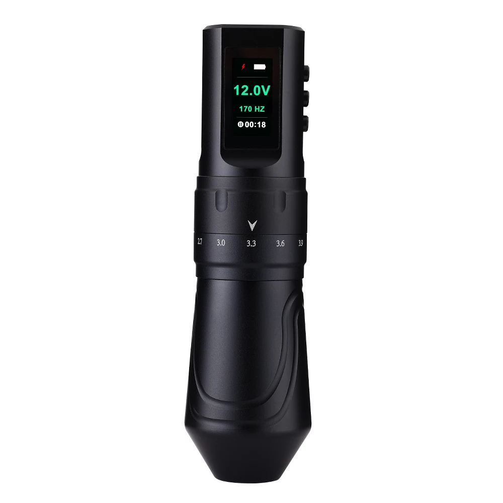 New VIPER Stroke Adjustable Wireless High Capacity Battery Tattoo Rotary Pen Machine With OLED Screen