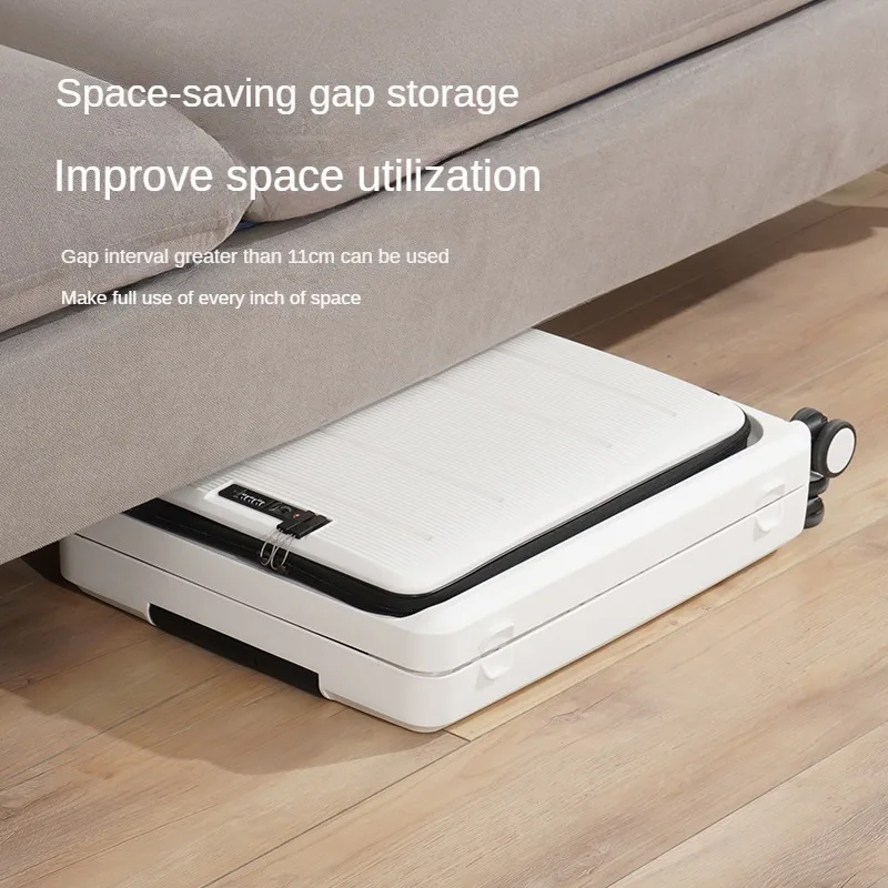 20-inch folding luggage case with front open lid universal wheel trolley multifunctional wholesale boarding