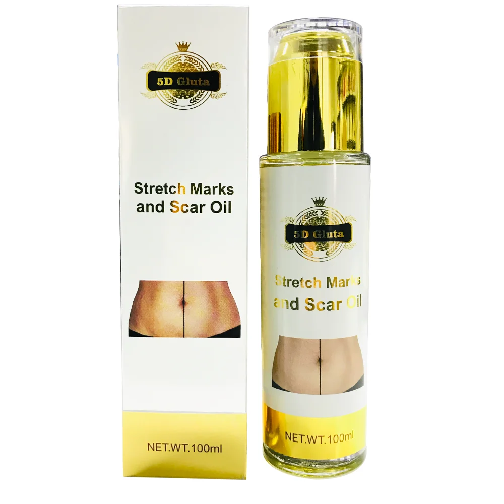 5D Gluta Stretch Mark Cream Organic Natural Skin Firming Removes Scar Postpartum Repair Scar Stretch Marks Removal Oil