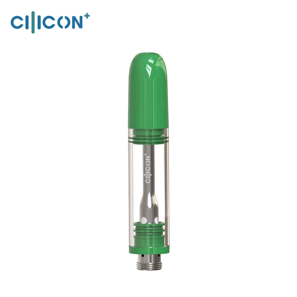 Empty Cilicon Vape Leaking Proof Glass Cartridge 1ml 510 CBD Cartridge