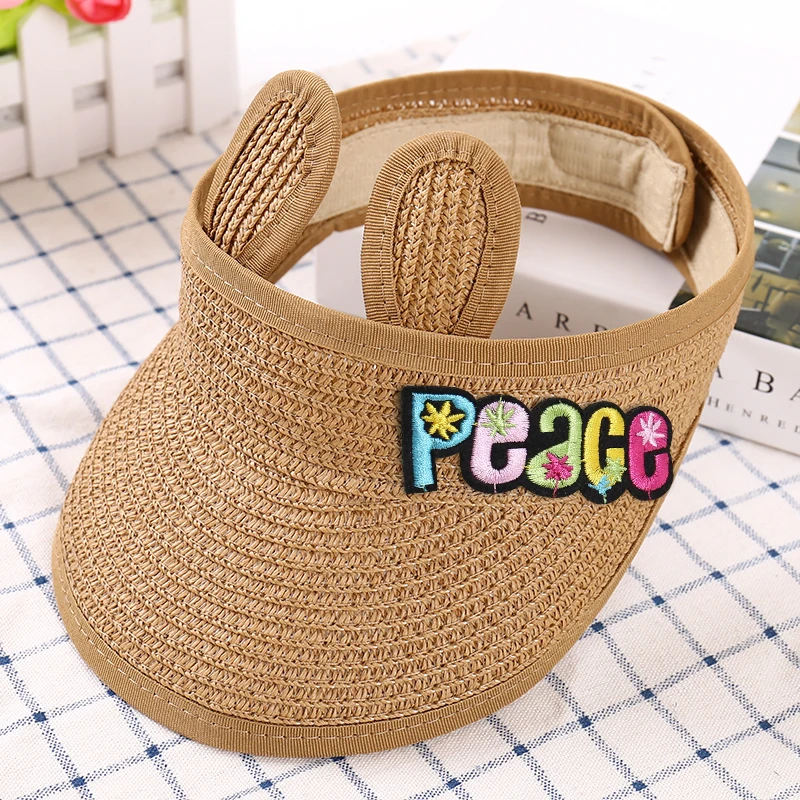 Новинка от производителя, корейская детская летняя Складная соломенная шляпа, Детская летняя Пустая Шляпа с козырьком от солнца, Солнцезащитная шляпа