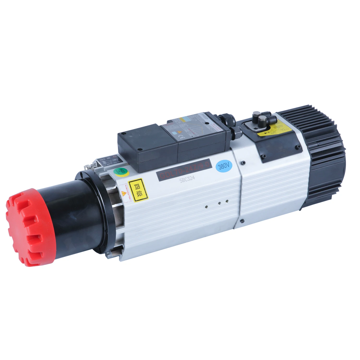 Woodworking spindle motor HQD 9kw air-cooled ISO30 atc spindle motor GDL70-24Z/9.0