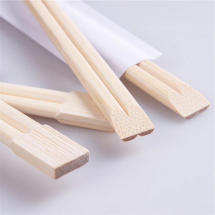 Одноразовая обернутая бумажная крышка бамбуковая посуда для фаст-фуда индивидуальная Крышка для палочек для еды