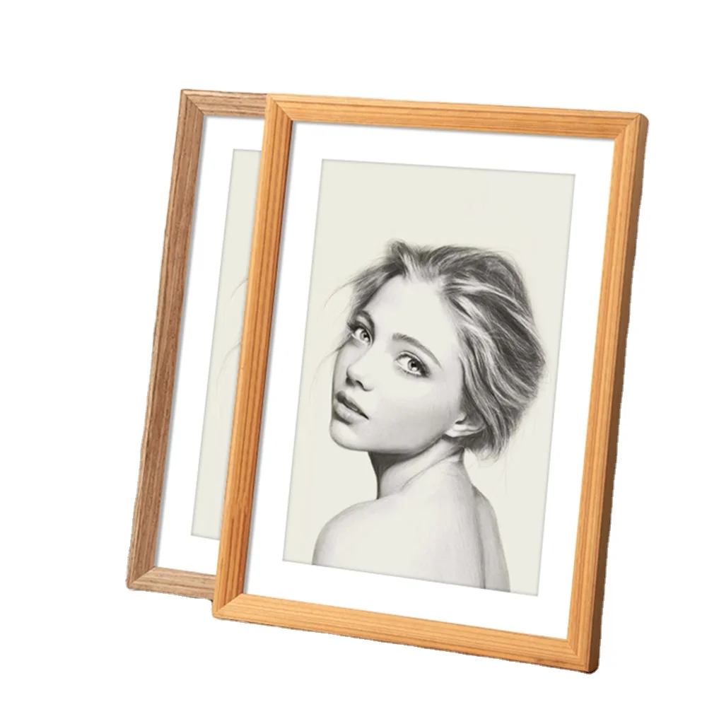 Amazon hot sales custom solid wood photo frame hanging decoration creative high-end display frame