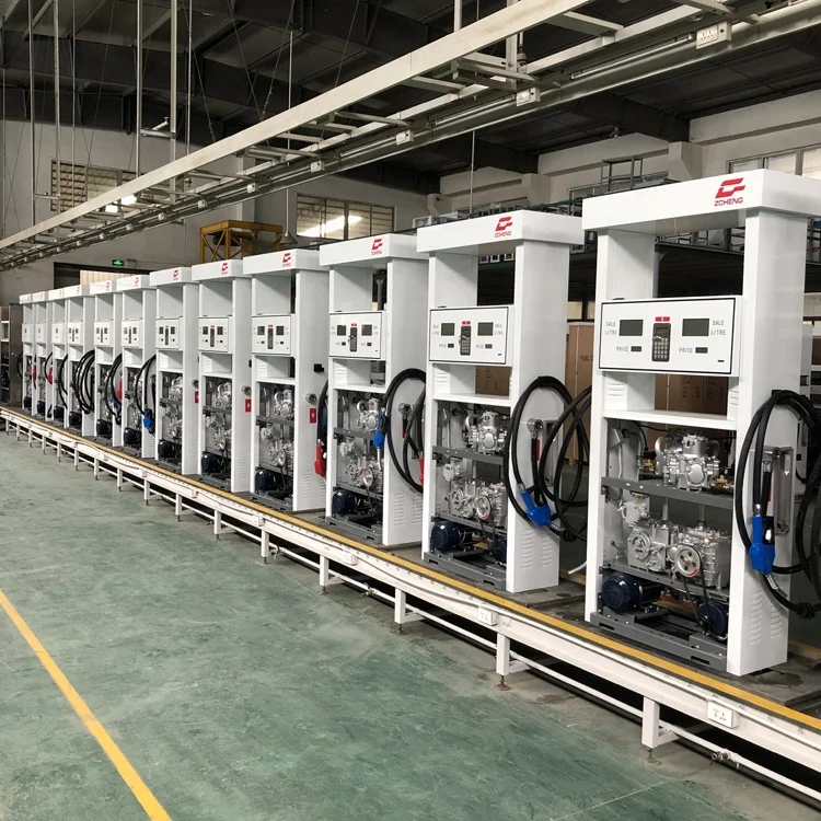 LCD display two nozzle fuel pump dispenser for diesel and gasoline