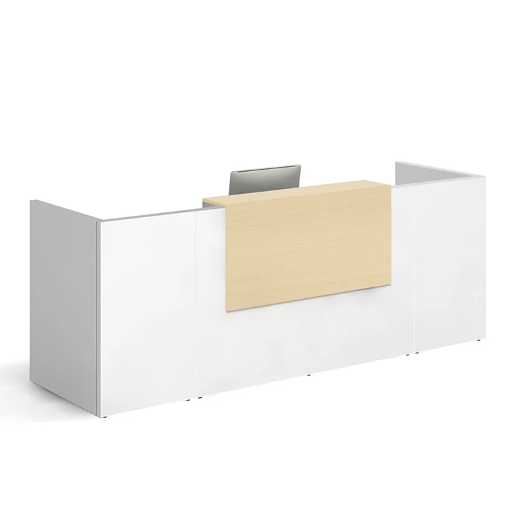 Wholesale reception desk office furniture front desk reception walnut color reception desk office