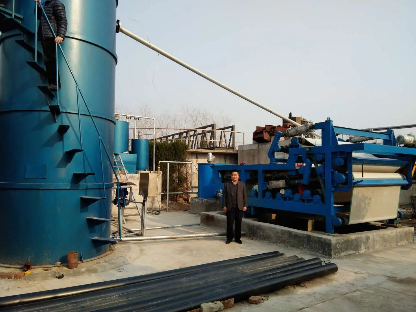 Высокое качество автоматическая очистка Осадка Сточных вод фильтр пресс машина дизайн