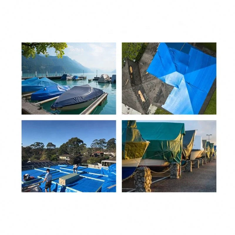 Polyethylene Coated HDPE Woven Fabric Anti-Corrosion Practical PE Tarpaulin
