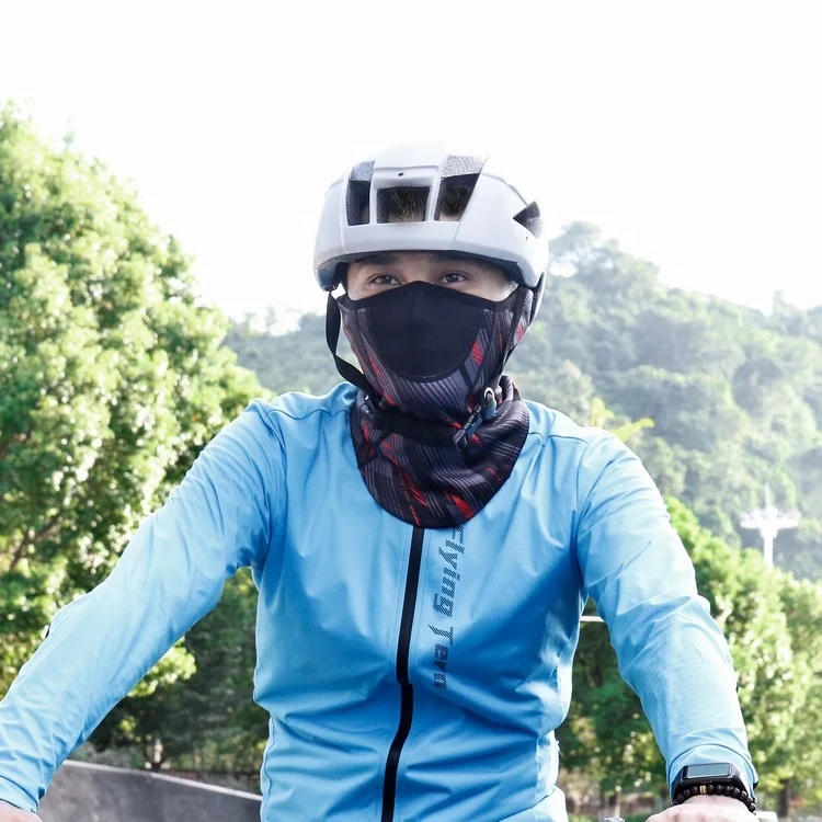 FLYING TERN Wind-Resistant Soft Fleece Men Women Neck Face Scarf Cycling Tube Bandana Bicycle Half Balaclava