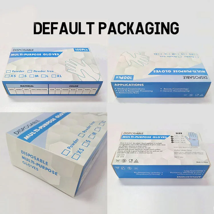 Touch Screen/Chemical Resistant /Tattoo/Esd Antistatic Nitrile Gloves Powder Free Black Blue Nitrile Gloves