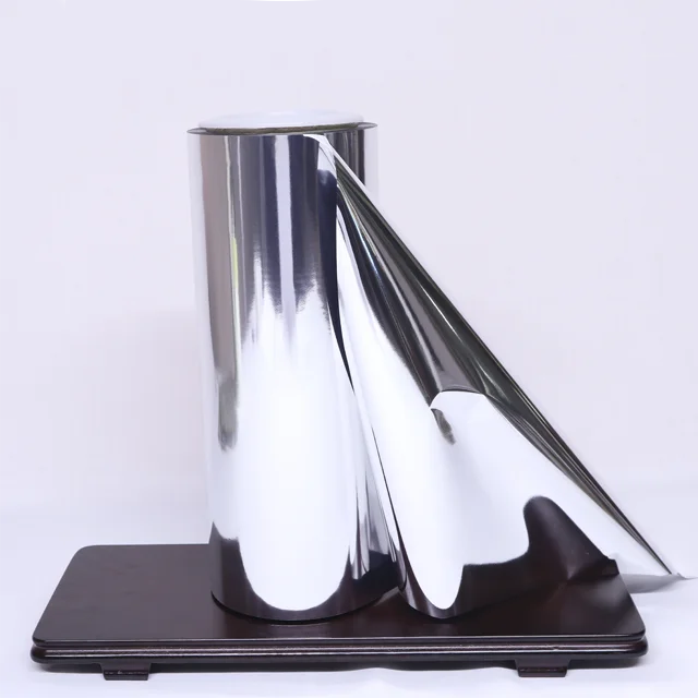 Wholesale 6 um Double Side Aluminum Metallic Coated Metallized PET Mylar Polyester Film