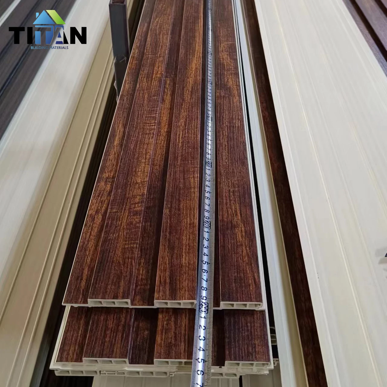 Paneles De Pvc Wpc Fluted Wood Wall Panel De Pared Lambrin Decorativa Panel Pared Pvc Interior