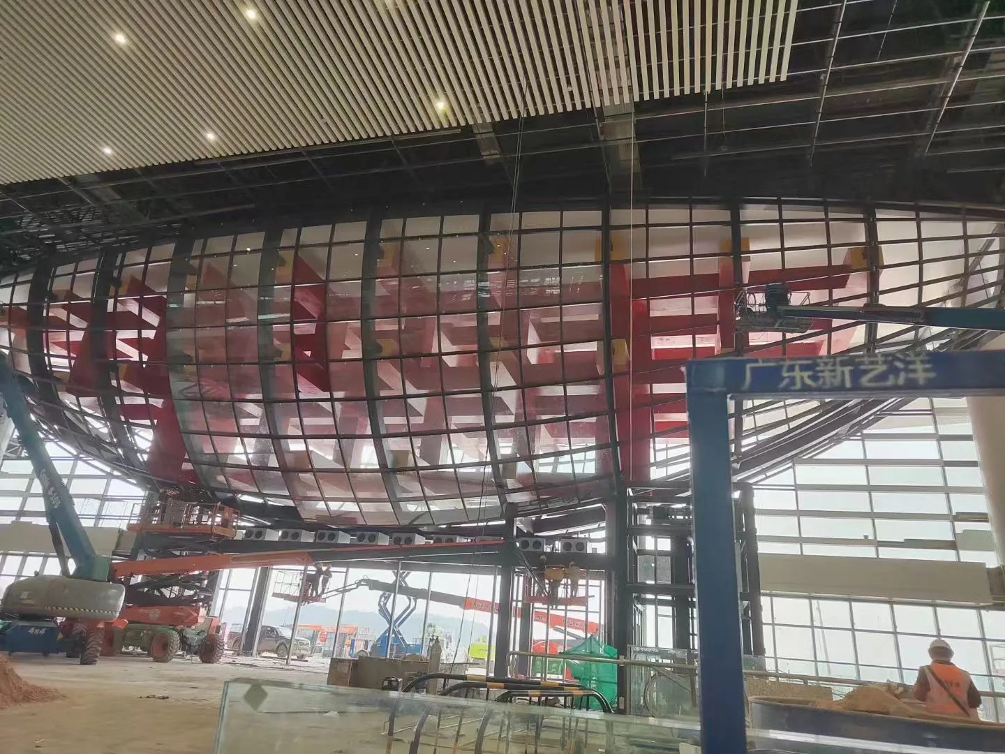 Good Quality Low E Bent Curved Tempered Laminated Insulated Glass for Building Curtain Wall Facade