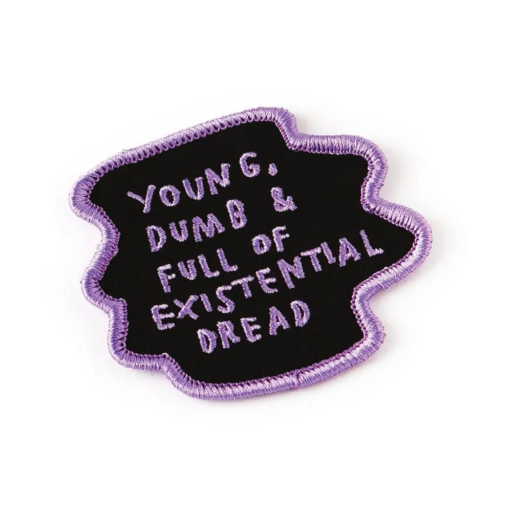 Custom badges style high density sublimation letters 3D embroidery patch for clothing bags hats