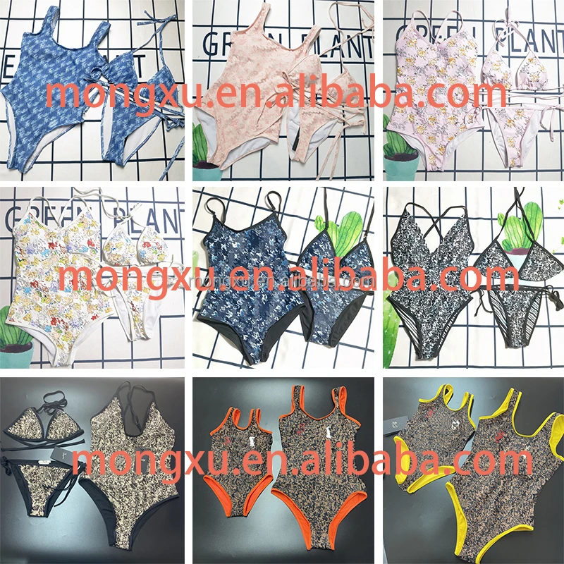 Designer Print Swimsuit Mother and Me Daughter Family Matching Bikini Swimwear Famous Brand Women Bikini sets Beach Swimwear