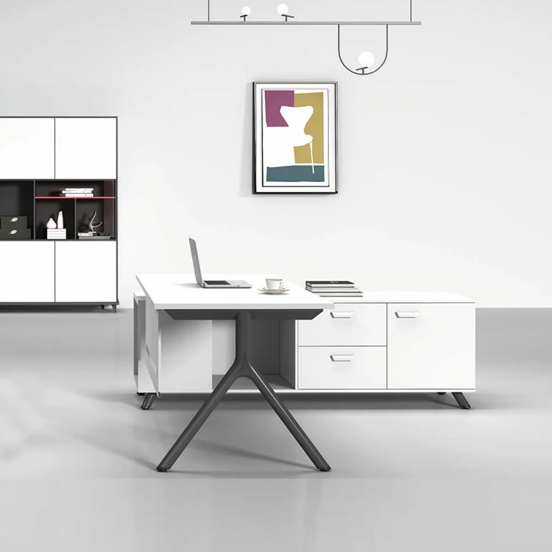 High-end  Customized Size Setaers Glass Conference Tables Office Furniture White Round Glass Meeting Coffee Table