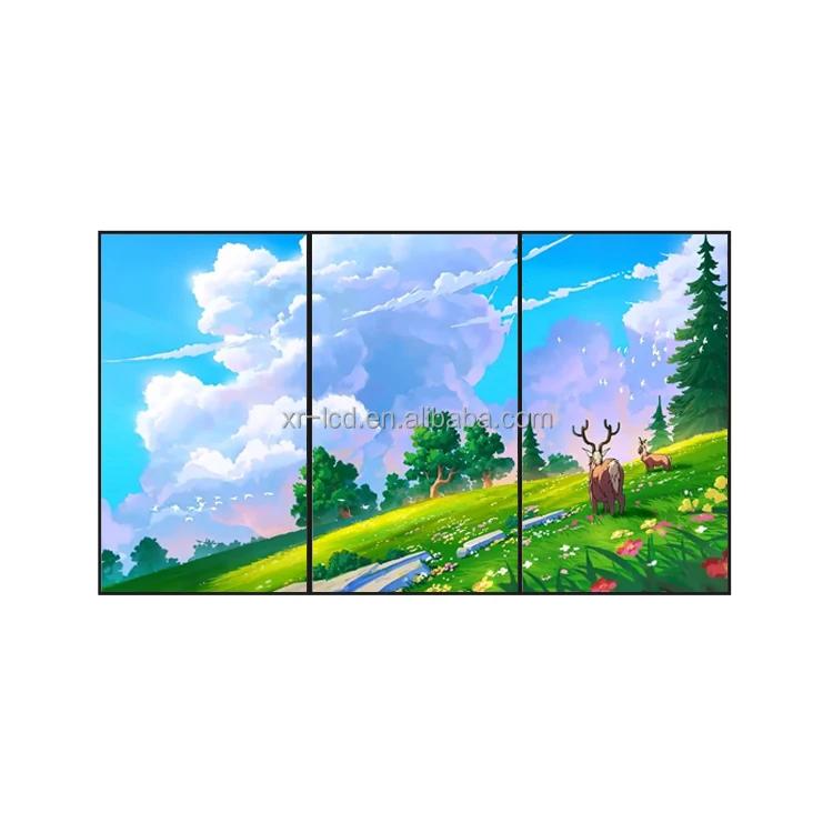 43 55 дюймов монитор для 4k ultra hd android 12 Wi-Fi дисплей киоск висит реклама ЖК-цифровой вывески настенный плеер
