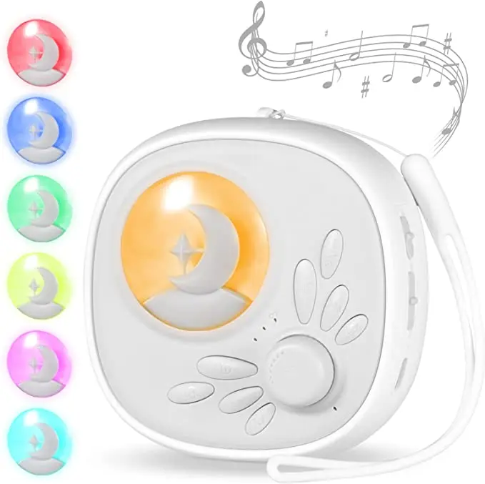 Baby Portable Shusher Miracle Sound White Noise Sleep Trainer Machine Portable Sleep Therapy Witn Night Light