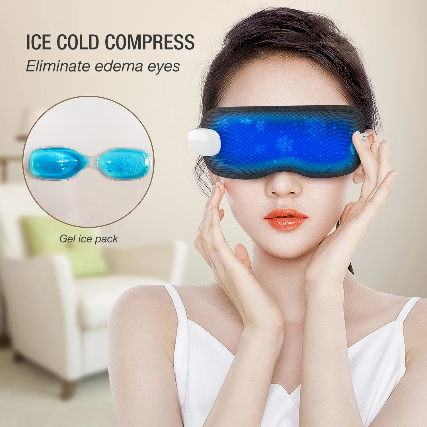 Hot Cold Therapy Migraine Relief  hat Cap Ice Pack Eye Mask Gel Ice  Headache Migraine Relief