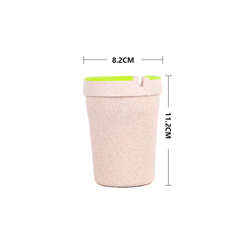 Wholesale Colorful Smart Portable Ashtrays Disposable Environmental Biodegradable Material Luminous Car Ashtray