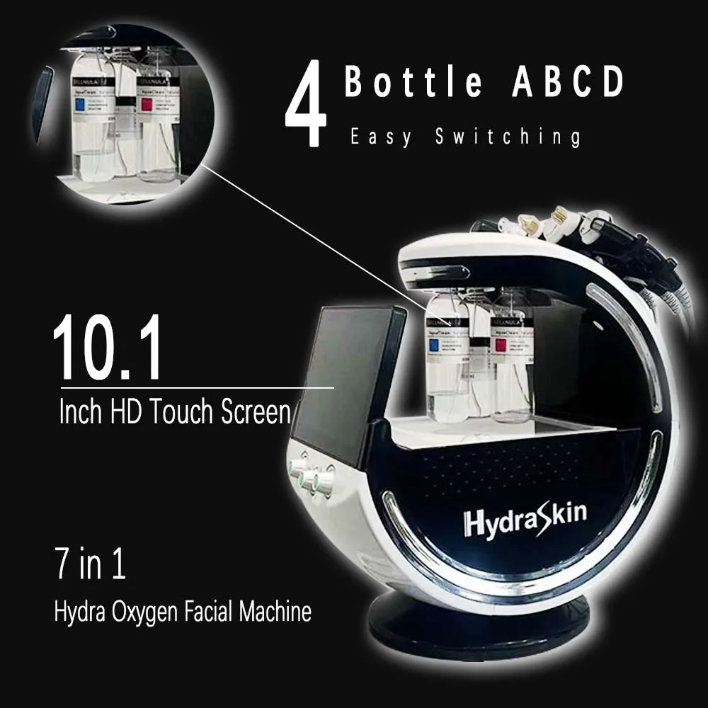 10.1 Inch Hd Touch Screen Skin Care Beauty Products For Women Massager Products Hydra Oxygen Pods Capsule Facial Machine