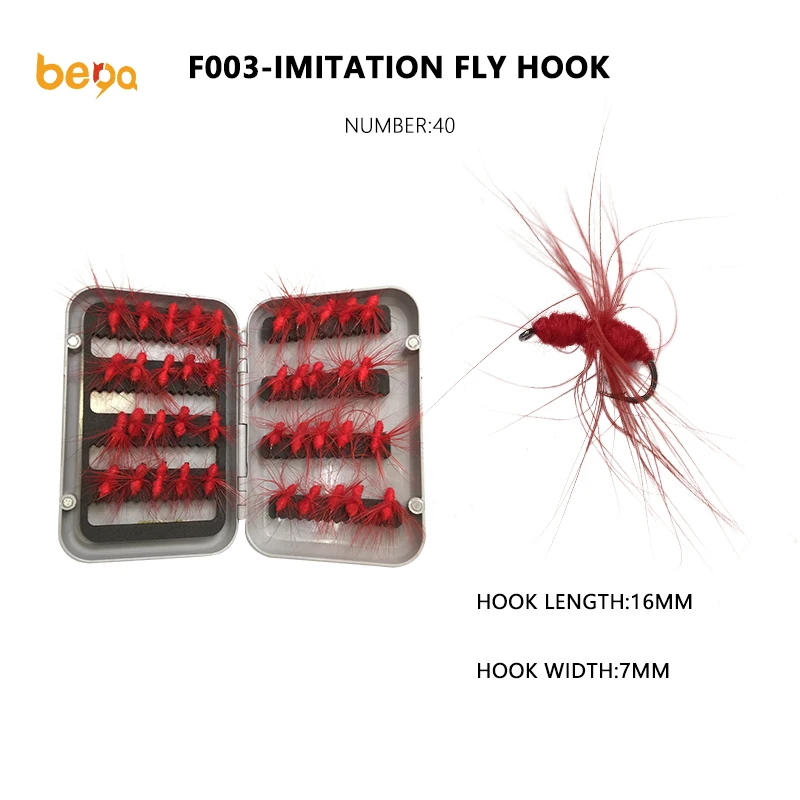 32Pcs/Set Fishing Flies Single Hook Fly Bionic Needle Fishing Lure Hook Sets