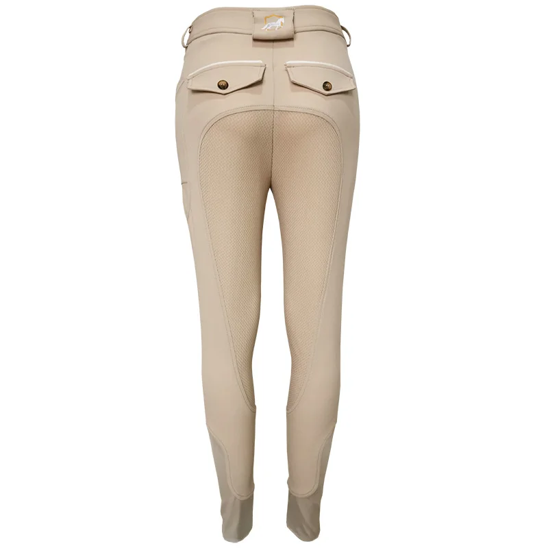Four-way Stretch with full seat Silicone Printing  Leggings Horse Riding Breeches Silicone Grip Jodhpurs Coolmax
