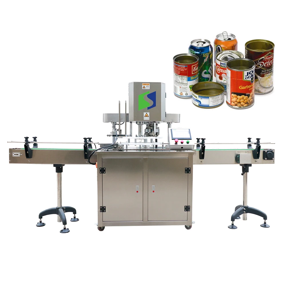 Easy Use Bottles / Jars / tin Aluminium Tin Cans Sealing Sealer Machine