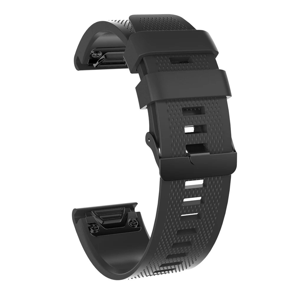 BOORUI Soft Silicone 20mm 22mm 26mm Watch Strap for garmin fenix 5X/fenix3hr band Smart Watch Bands for iwatch