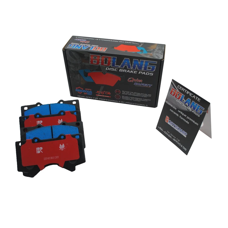 Factory Price Front Disc Auto BRD1303 Car Brake Pads For Toyota