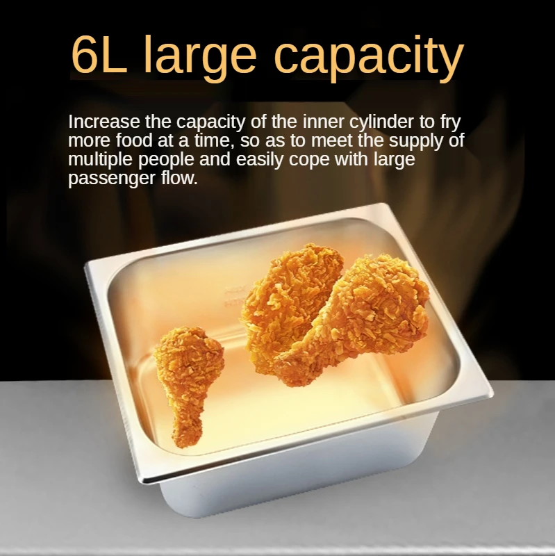 DF-81D Commercial Electric Deep Fryer Counter Top Chip Kfc French Fries Chicken Fryer Snack Food Deep Fryer Machine Engine 220V