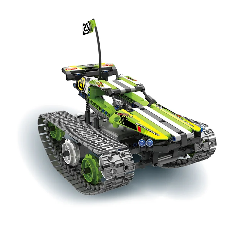 3 в 1 робот гусеничная строительные блоки 2,4G пультом дистанционного управления и приложение управления обучающая игрушка наука обучающий комплект RC Stunt автомобилей