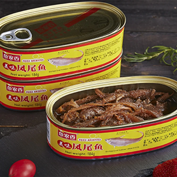 Wholesale Good Taste 184g Fish Can Oil Anchovies Fillets