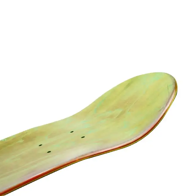 Custom factory cheap maple wood complete standard 31x8 inch gold deck skateboard