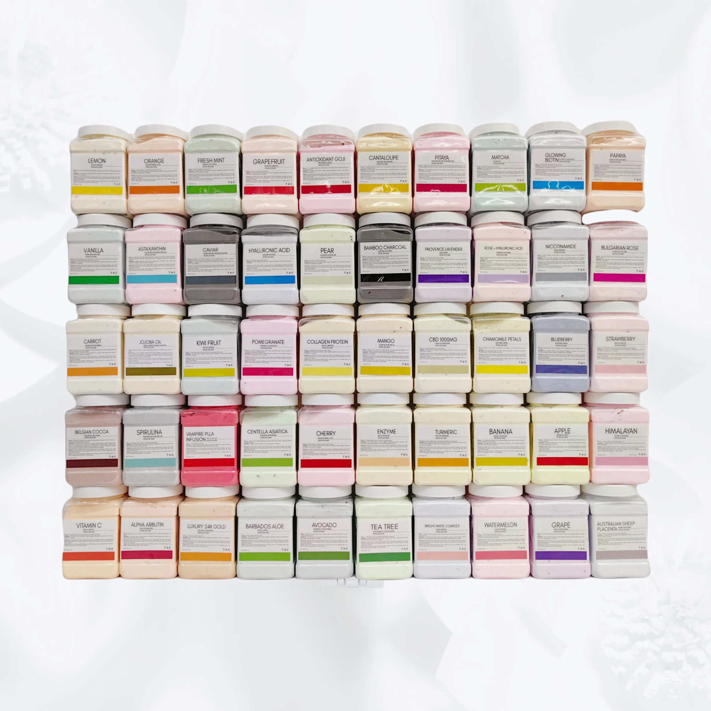 Esthetician supplies maskss face skin care OEM Facial Whitening Skin Care Peel Off Soft Jelly Mask Organic Rose Jellymask Powder