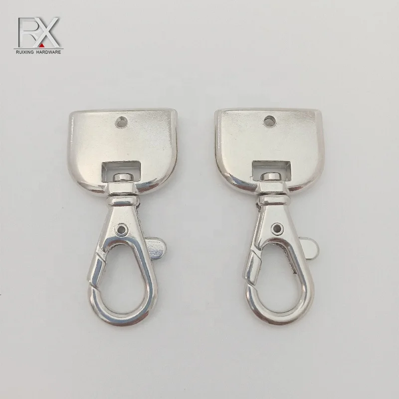 China factory Metal Hardware zinc alloy carabiner  20 mm strap connecting Buckle snap swivel snap hook clasp clip For bag strap