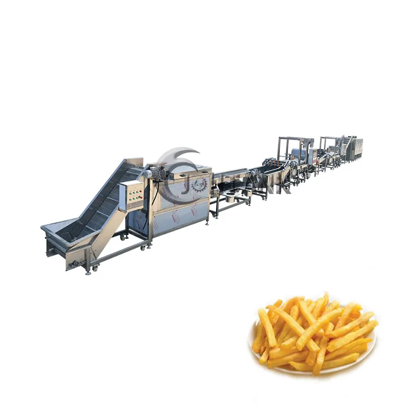 French Fried Potatoes Plantain Chips Line Fresh Potato Sticks Making Machine Line