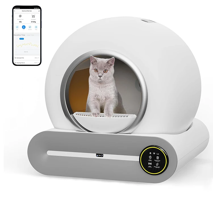 APP Control Smart Cat New Design Intelligent Auto Cat Toliet Self-cleaning Cat Litter Box