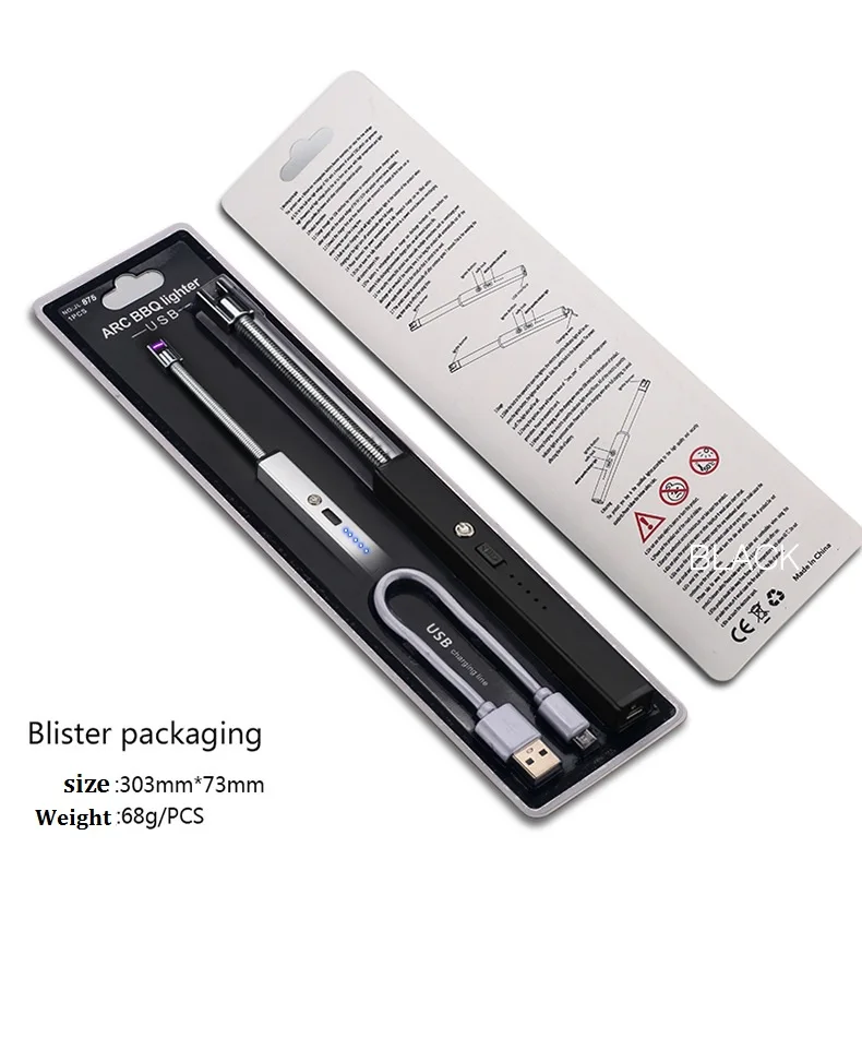 
Candle Lighter Rechargeable Electric Arc Lighter with 360 degree Safety Long Lighter 