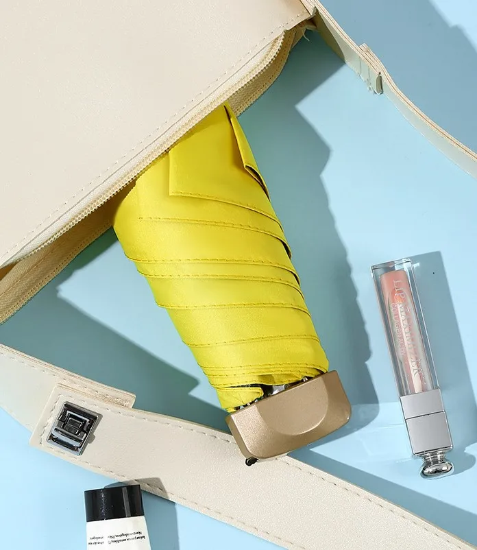 New Design Uv Protection mobile phone size Mini size pocket 5 Folding Umbrella JZN5FM001