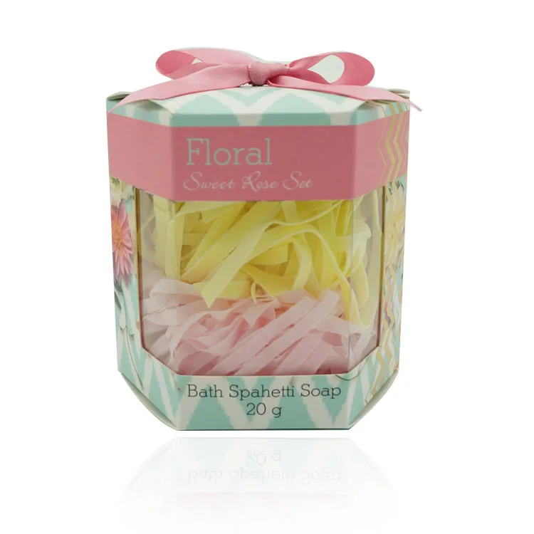 Peony Soap Spaghetti rose soap flower set Soap noodle Spa bath gift set for home wellness works and body care