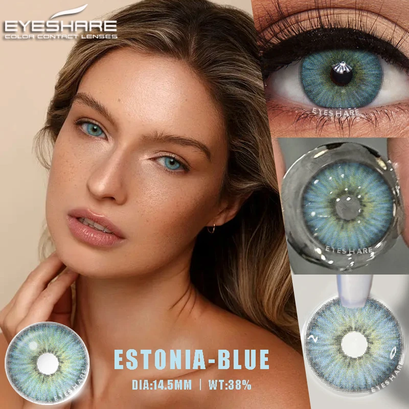 Eyeshare Factory Outlet Gray Colored Eye Contact Lenses Wholesale Natural Eye Make Up Soft Color Contact Lens Cosplay Lenses