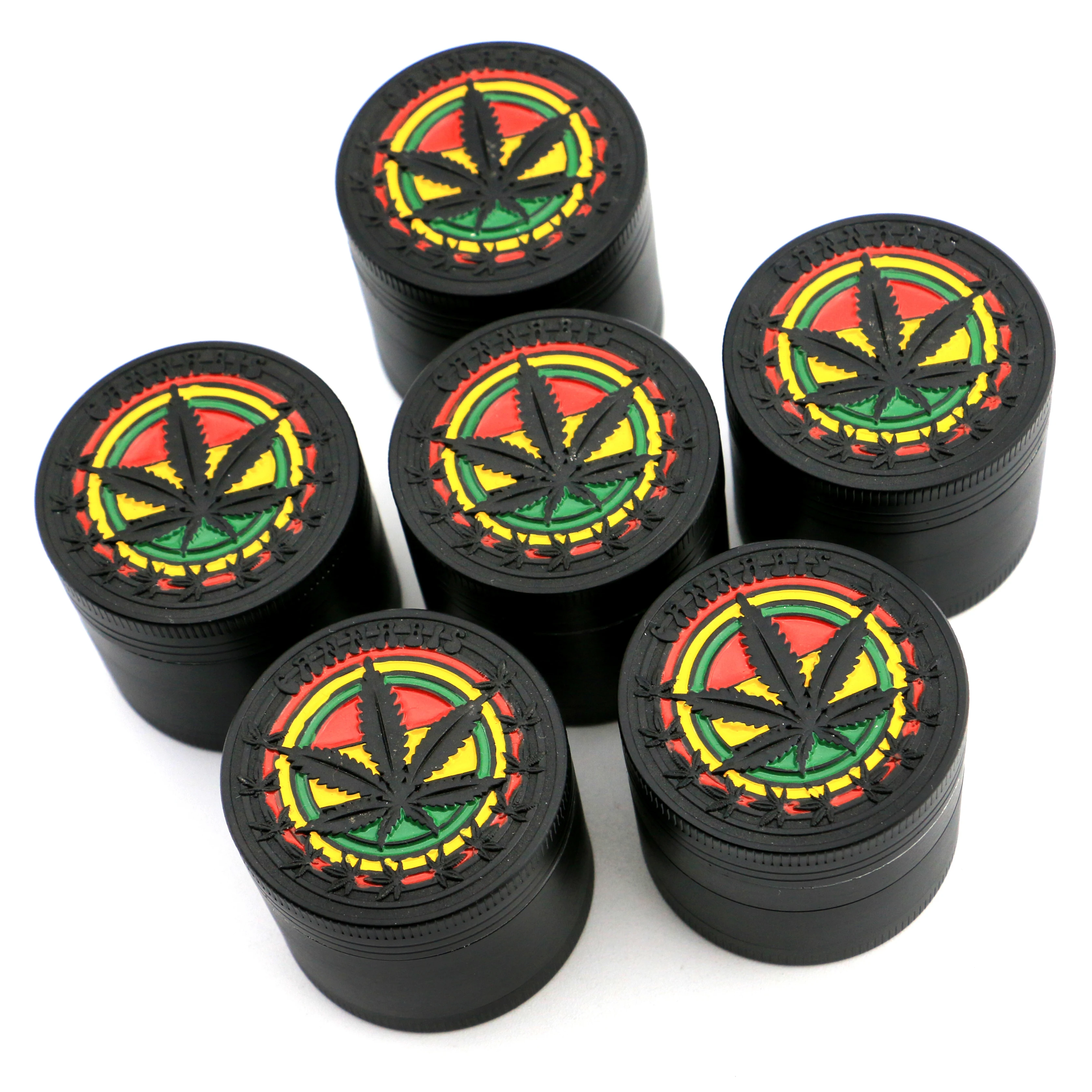 Изготовленным на заказ логосом Новый 4 слоя сломанной курить Точильщик металлический измельчитель табака курительная трубка травы сорняков шлифовальные машины