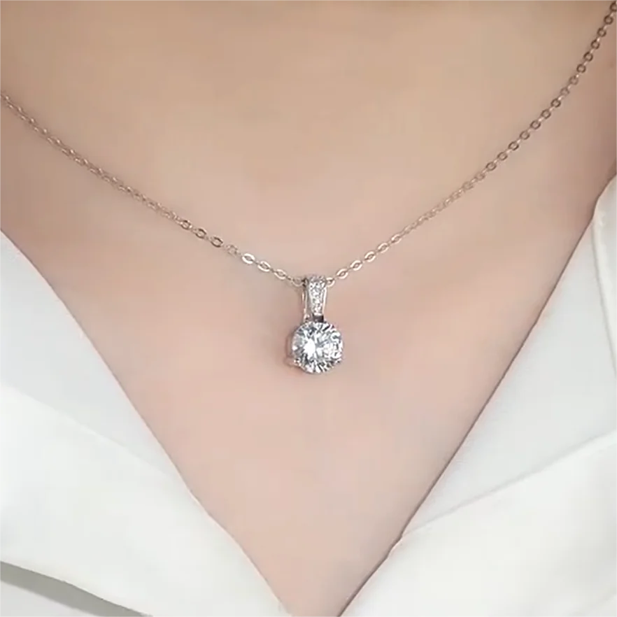 Factory Wholesale Fashion Zircon Fine Jewelry Set 925 Sterling Silver One Zircon Stone Jewelry Sets
