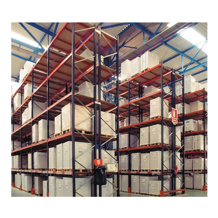 Heavy duty selective pallet rack frame and beam for pallet storage