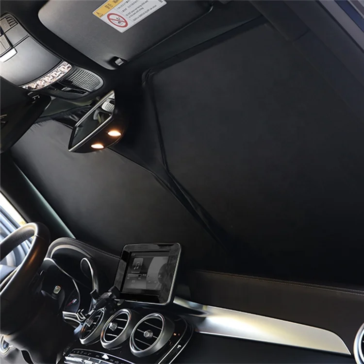 Factory Direct Car Front Window Windshield Sun Shade Auto Sunproof Sunshade Curtain Mesh For Tesla Model 3