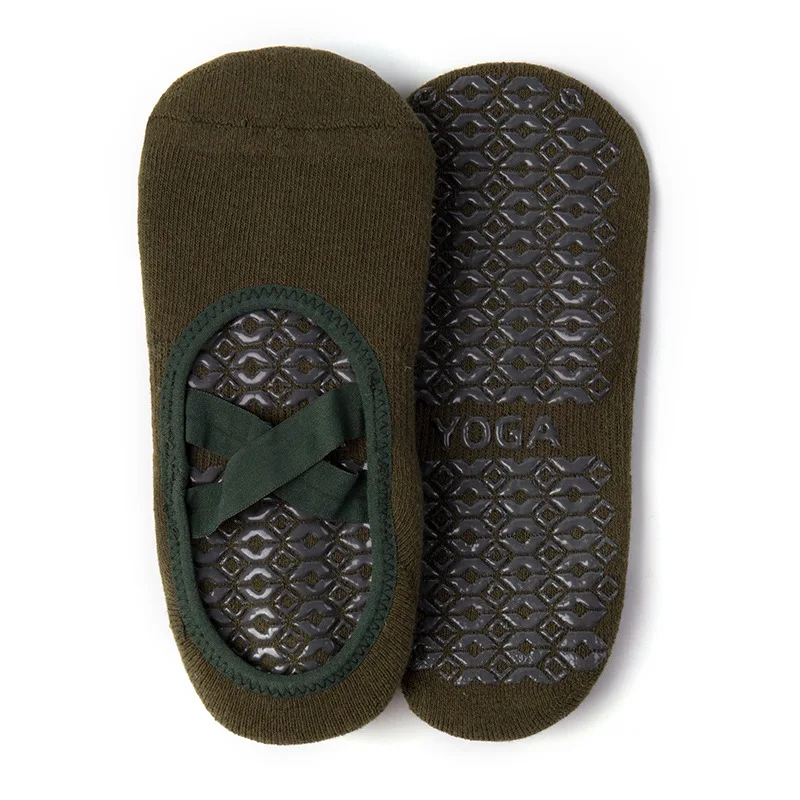 
Custom Logo cotton grip barre trampoline yoga pilates socks for women 