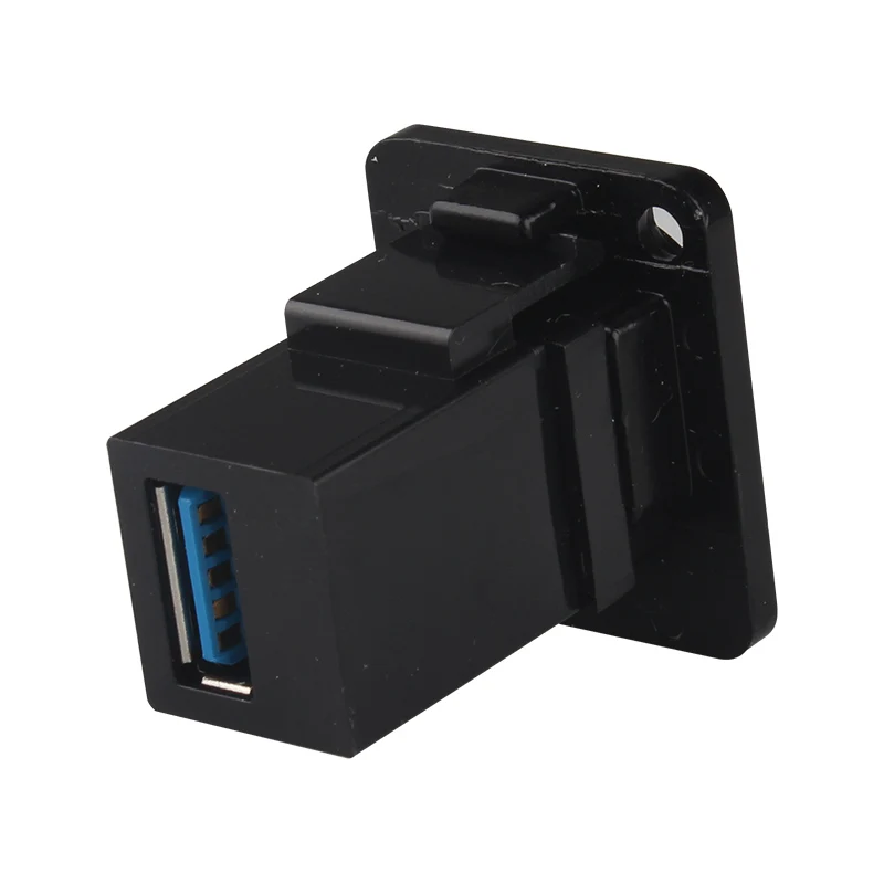 USB 3.0 Socket Metal D type Female to Female Connector Panel Mounting Holder Adapter