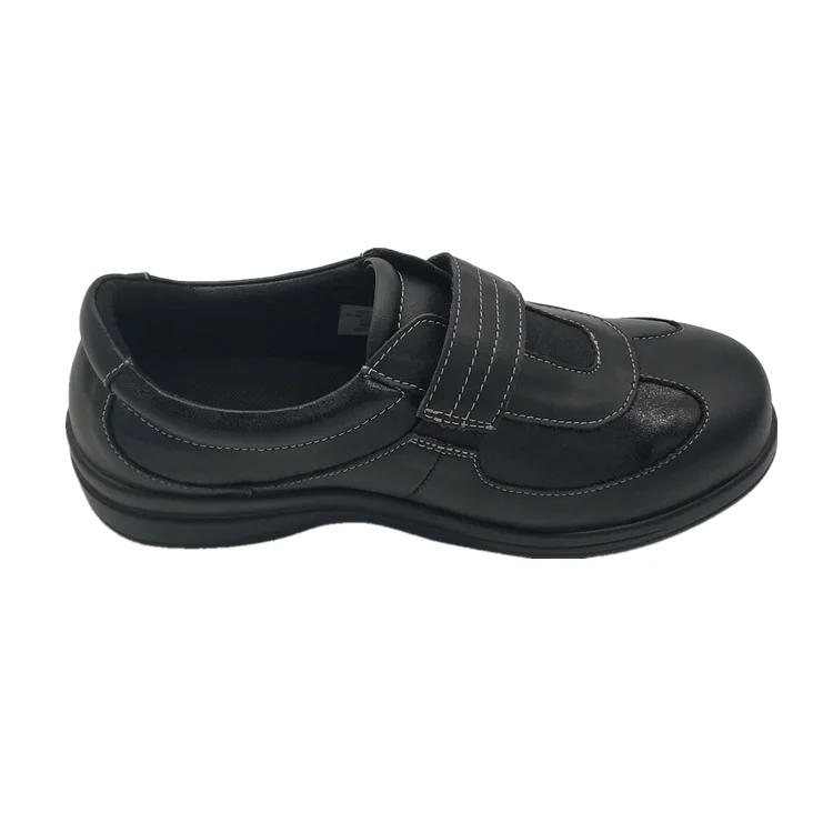 Manufacture leather health casual footwear shoes for diabetics